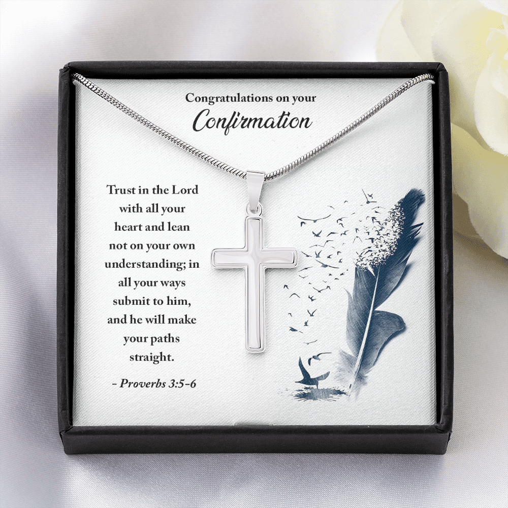 Congratulations on your Confirmation (Personalized Cross necklace)