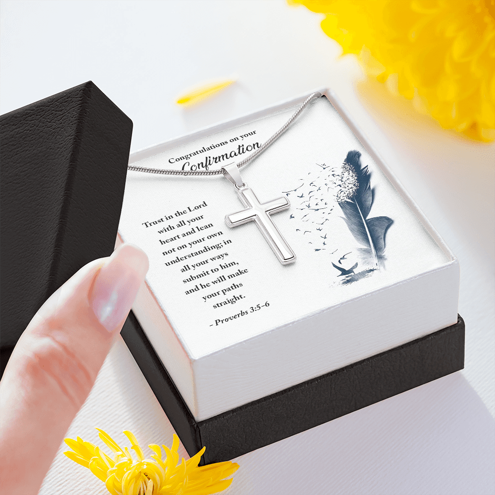 Congratulations on your Confirmation (Personalized Cross necklace)