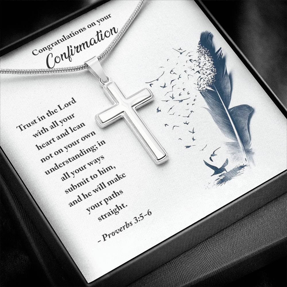 Congratulations on your Confirmation (Personalized Cross necklace)