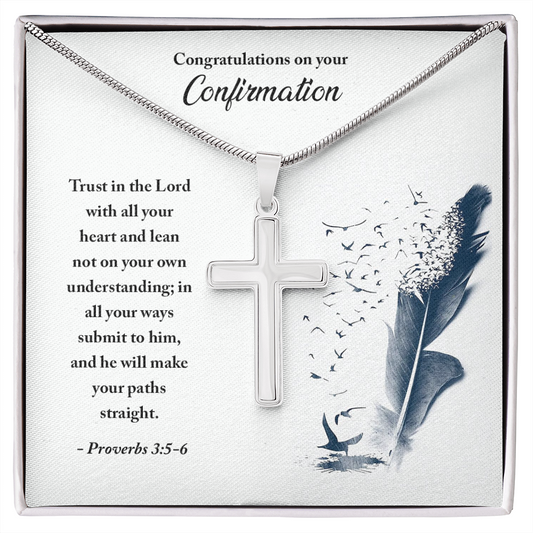 Congratulations on your Confirmation (Personalized Cross necklace)