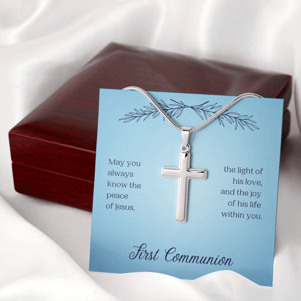First Communion (Personalized Cross necklace)
