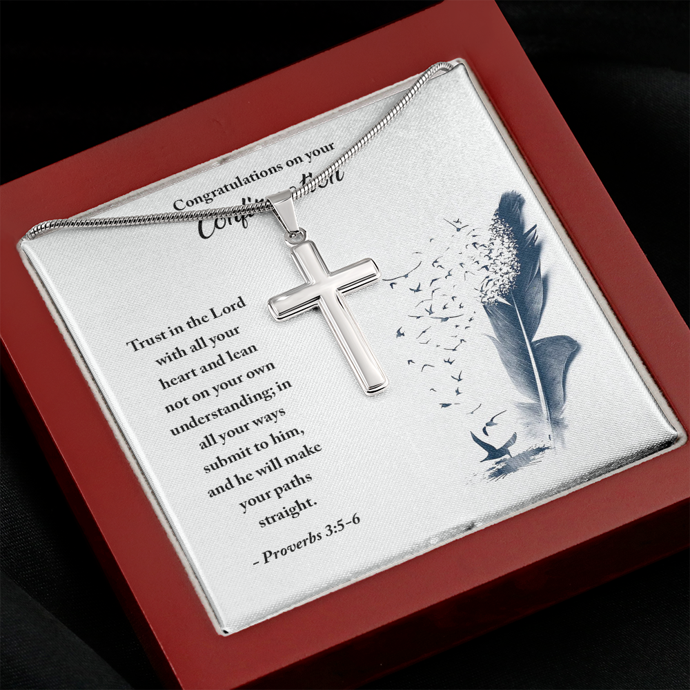 Congratulations on your Confirmation (Personalized Cross necklace)