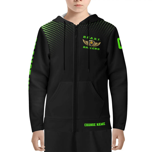 BEAST Ballers Youth Lightweight Zipper Hoodie