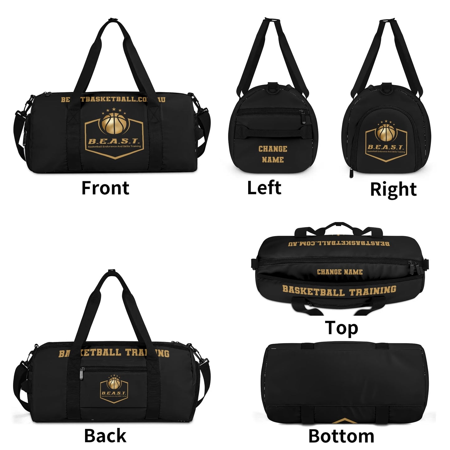 B.E.A.S.T. Sports Gym Bag, Duffle Bag