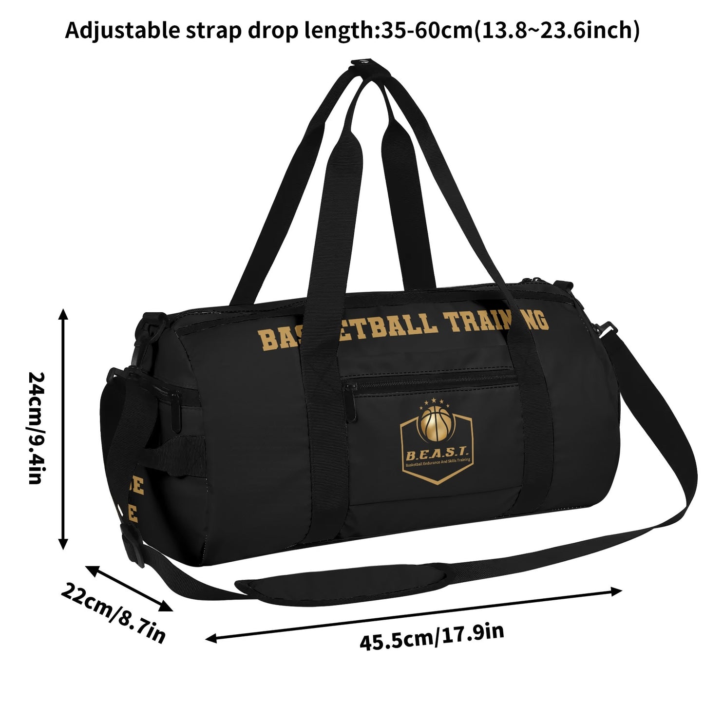 B.E.A.S.T. Sports Gym Bag, Duffle Bag