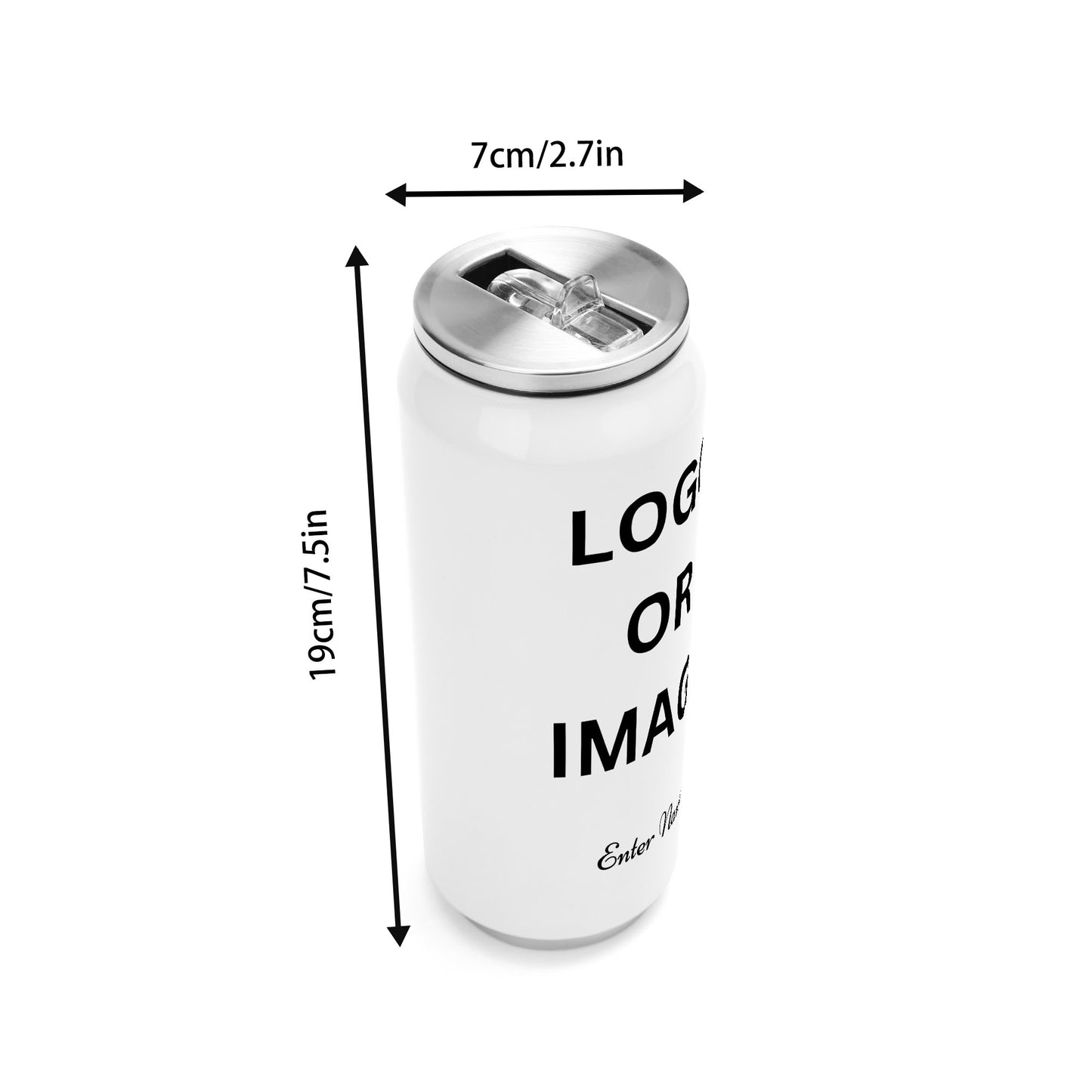 500ml Stainless Steel Cola Can Shaped Coke Cups Travel Tumbler