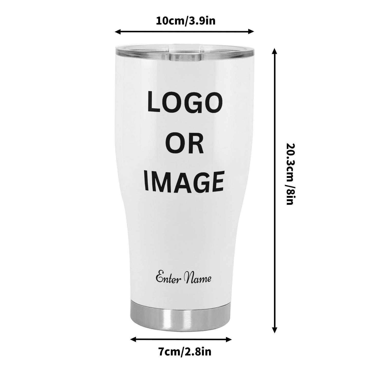 3D Personalized Stainless Steel Tumbler 30oz Printed Cup Gift