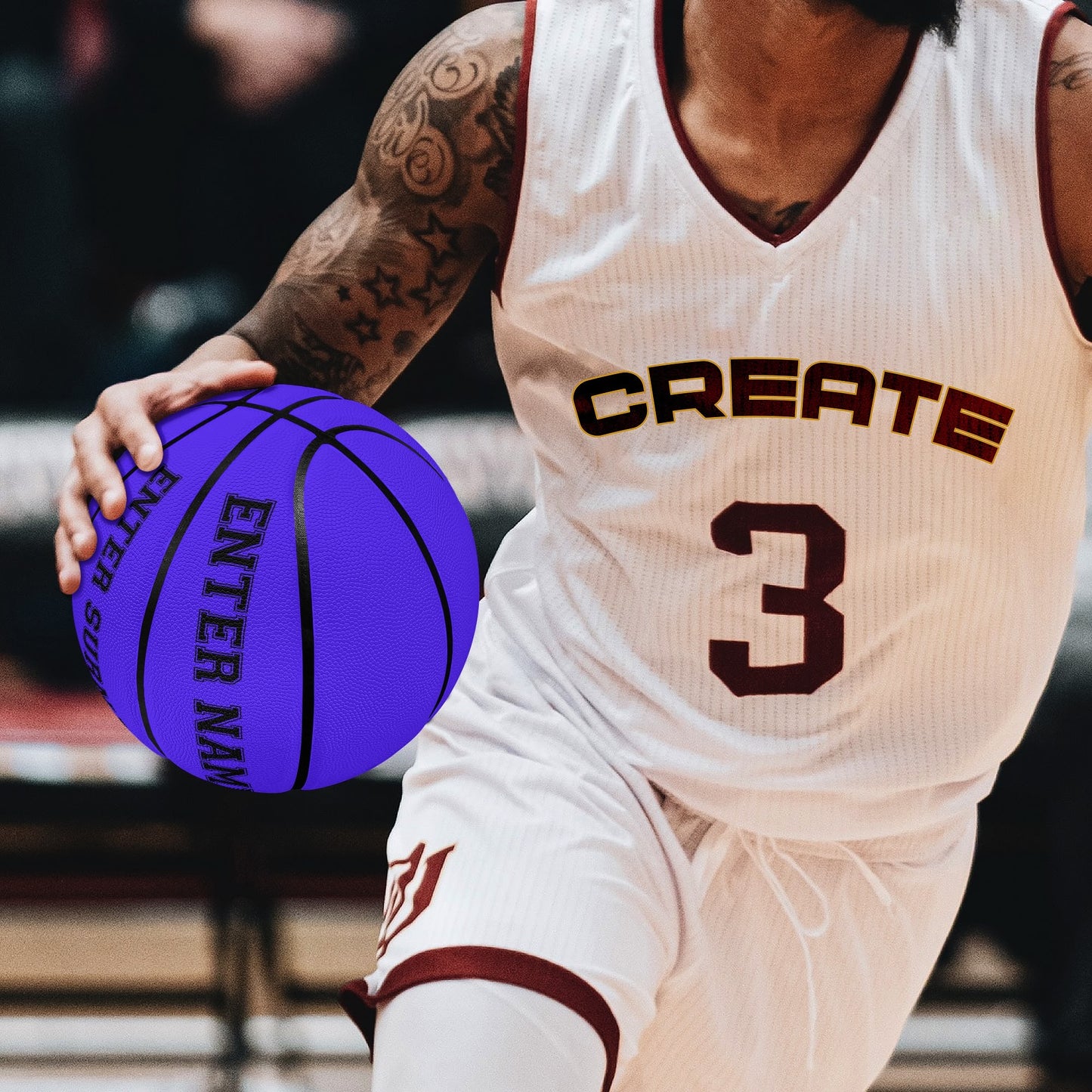 Premium Leather Basketball (Custom Name)
