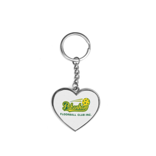 Pakenham Floorball Heart Keychain