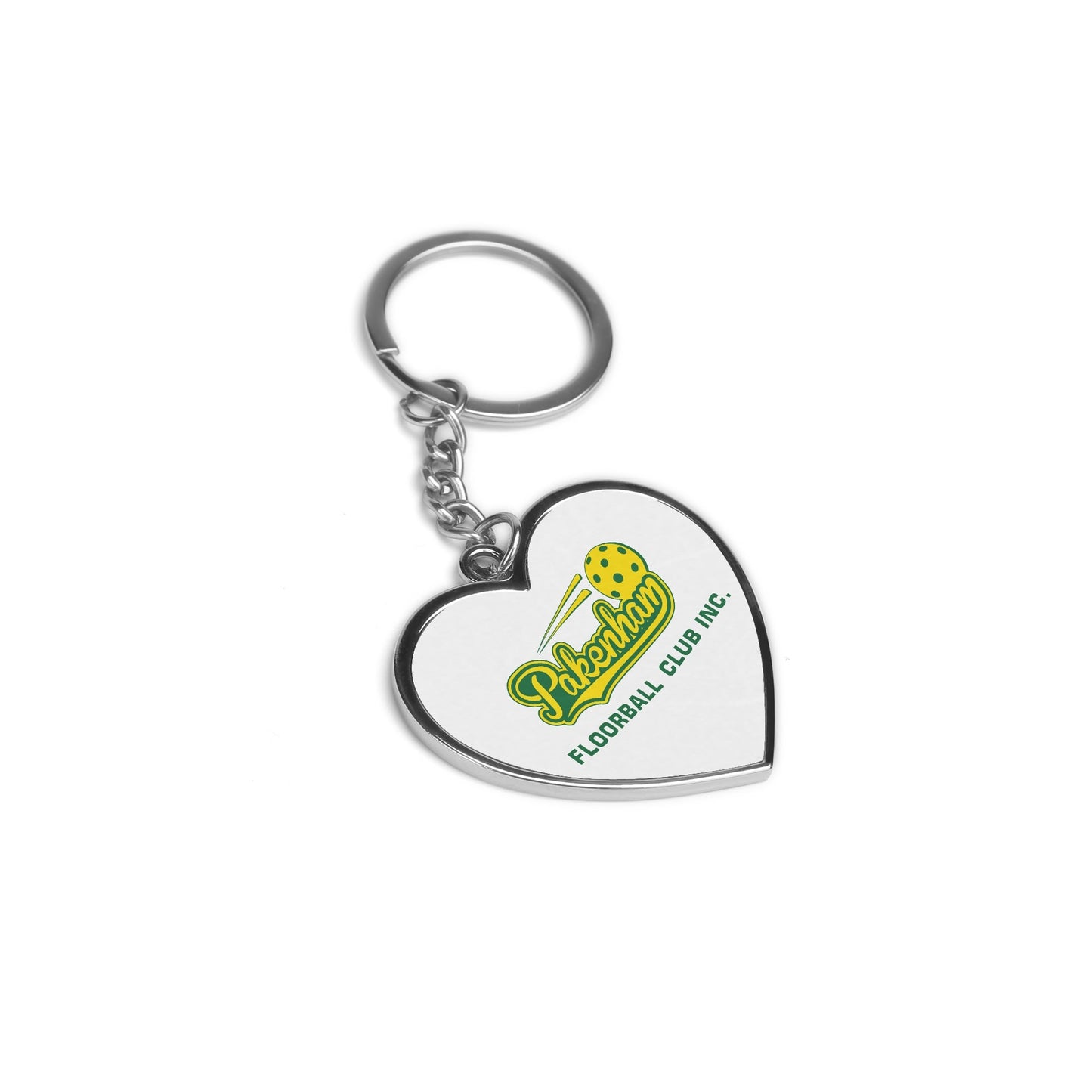 Pakenham Floorball Heart Keychain