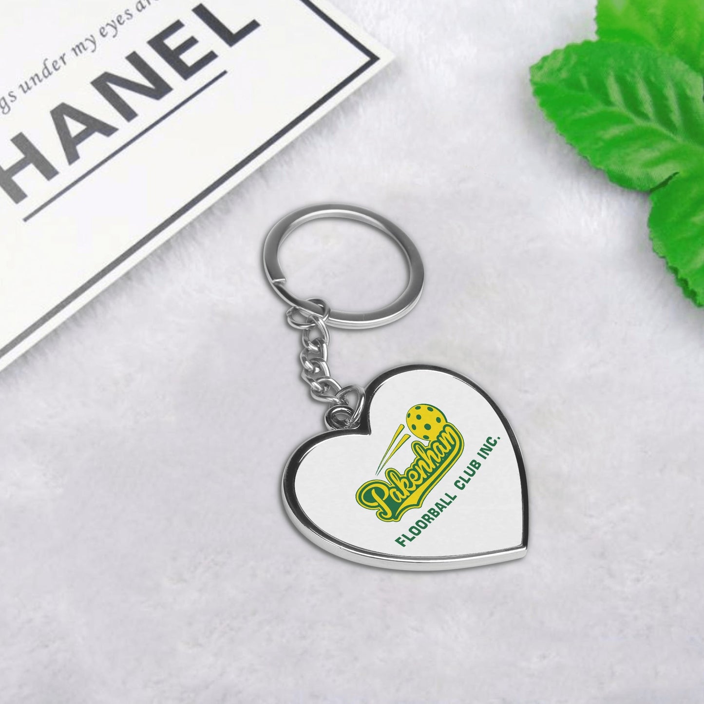 Pakenham Floorball Heart Keychain