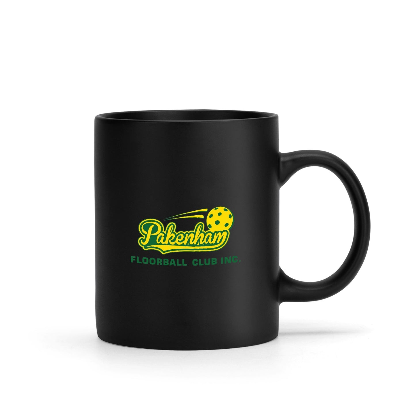 Pakenham Floorball Black Coffee Mug (325mL)