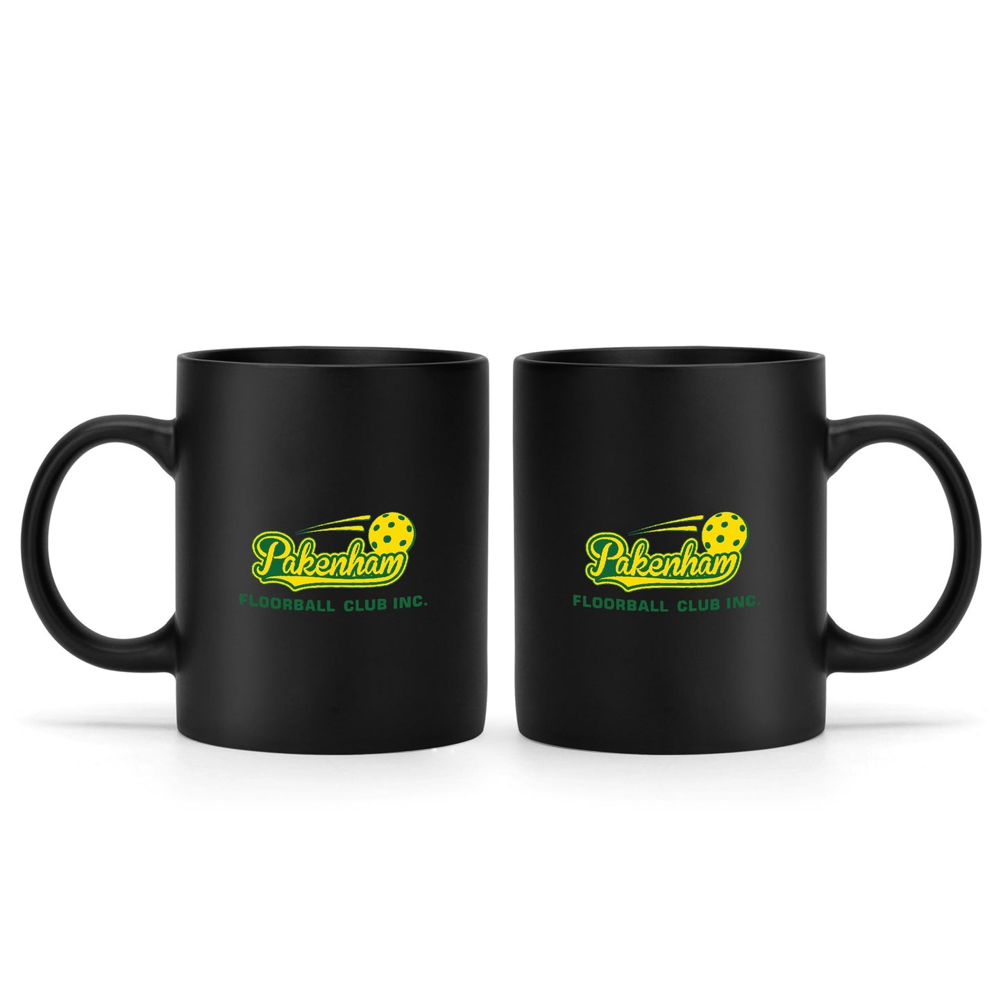 Pakenham Floorball Black Coffee Mug (325mL)