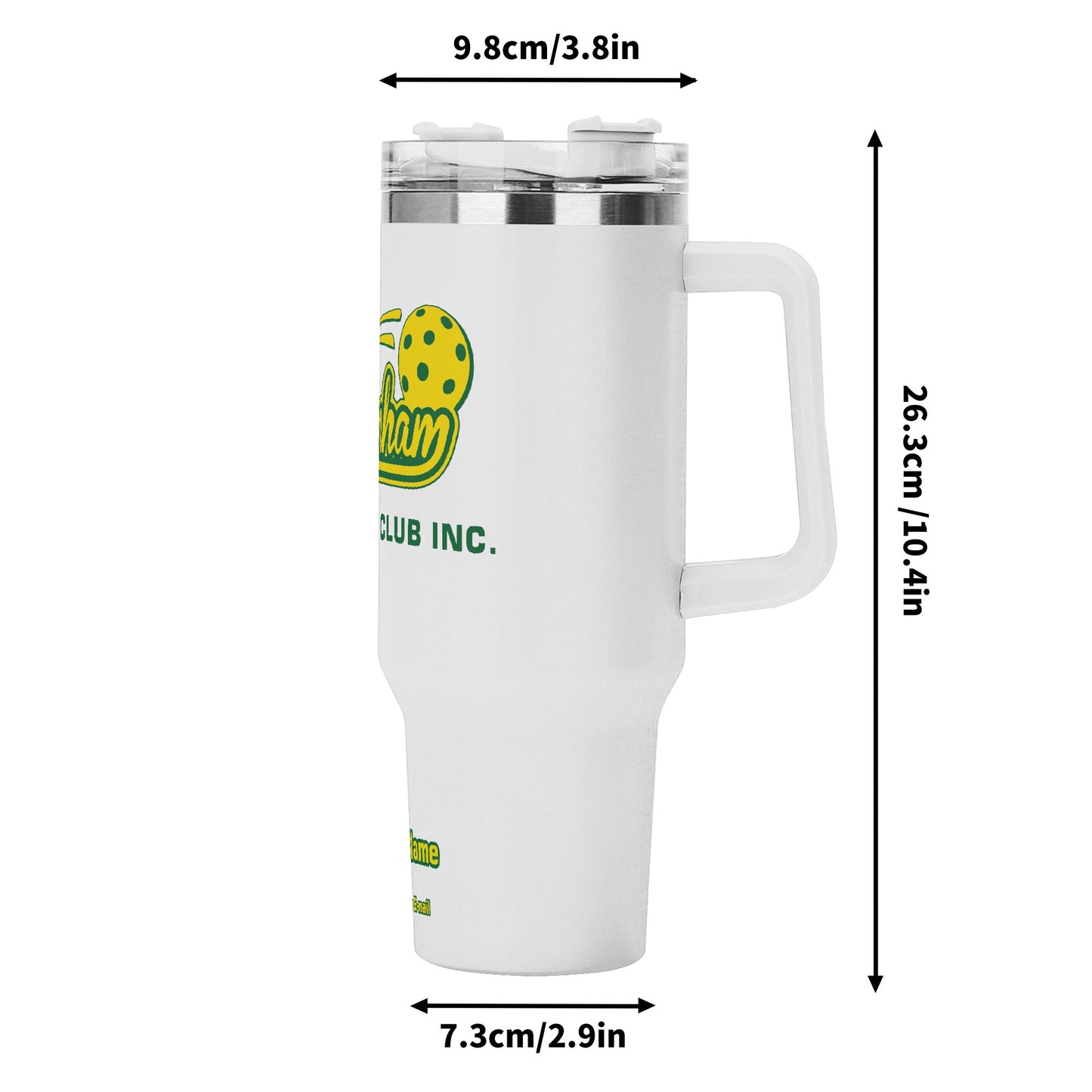 Pakenham Floorball Personalised White Stainless Steel Tumbler (1.2L)