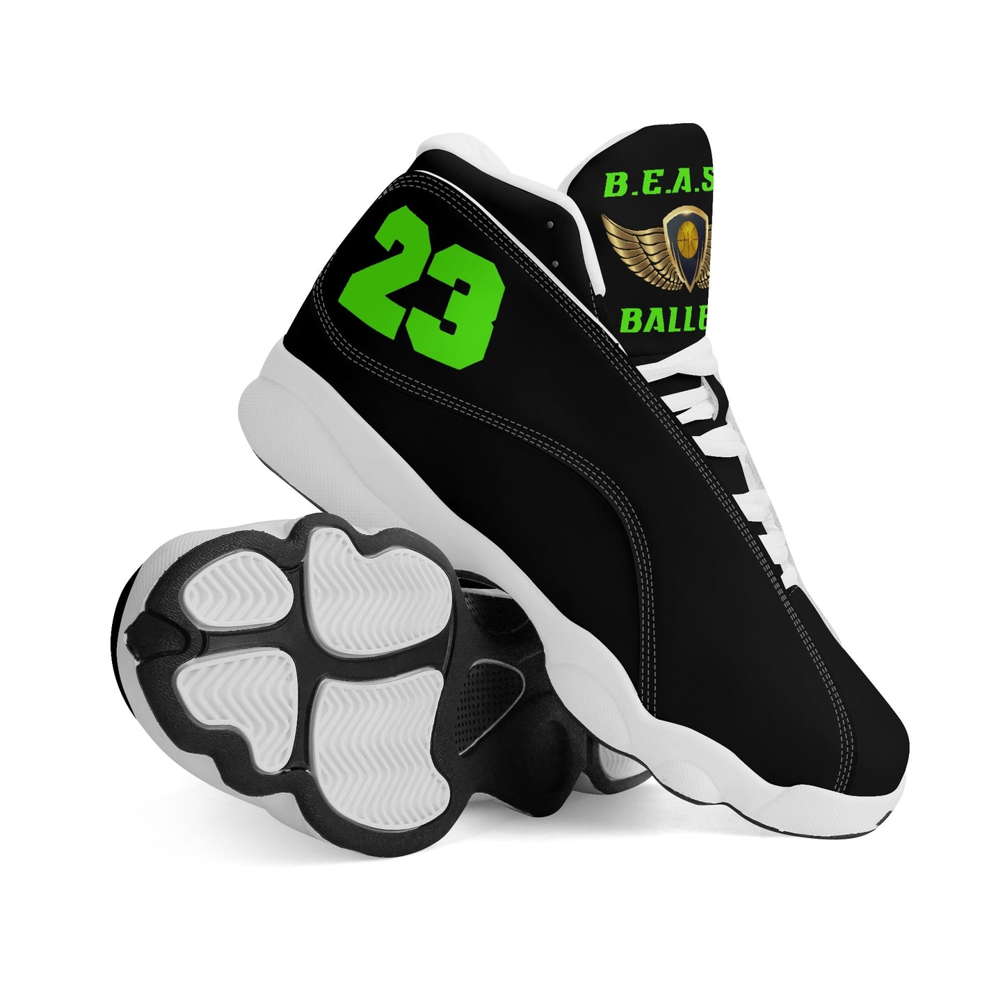 BEAST Ballers Personalised PU Leather Basketball Shoes (NAME)