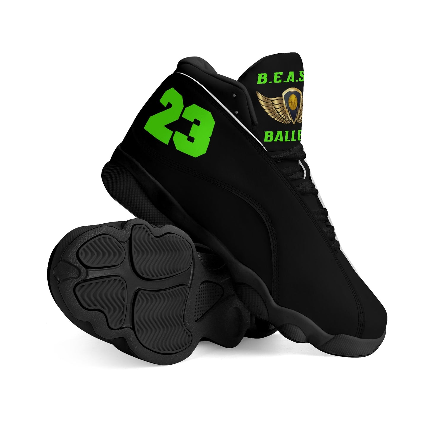 BEAST Ballers Personalised PU Leather Basketball Shoes (NAME)