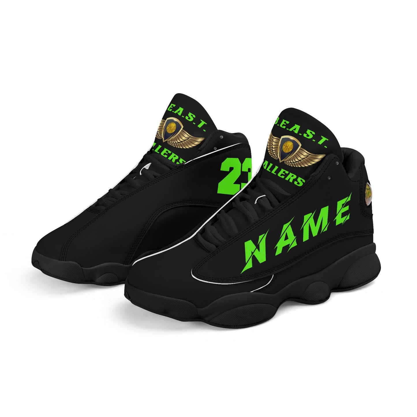 BEAST Ballers Personalised PU Leather Basketball Shoes (NAME)