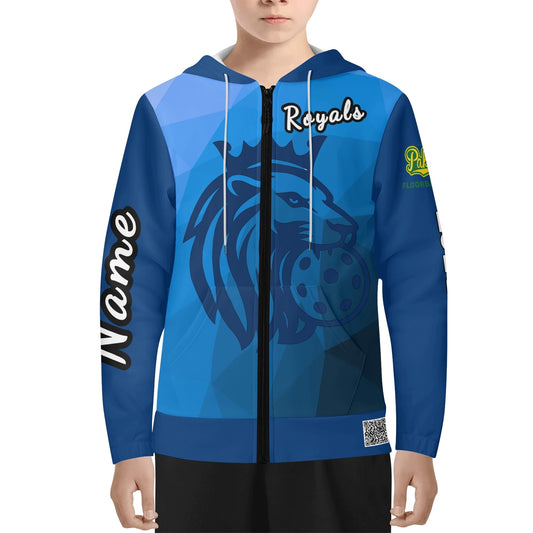 Pakenham Floorball - Royals - Youth Lightweight Zipper Hoodie