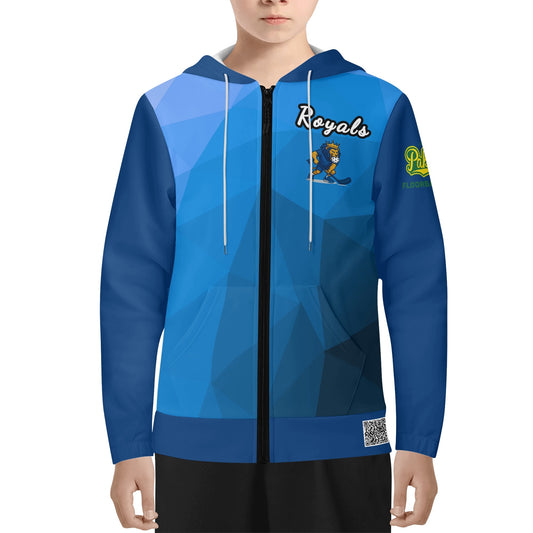 Pakenham Floorball - Royals 2 - Youth Lightweight Zipper Hoodie