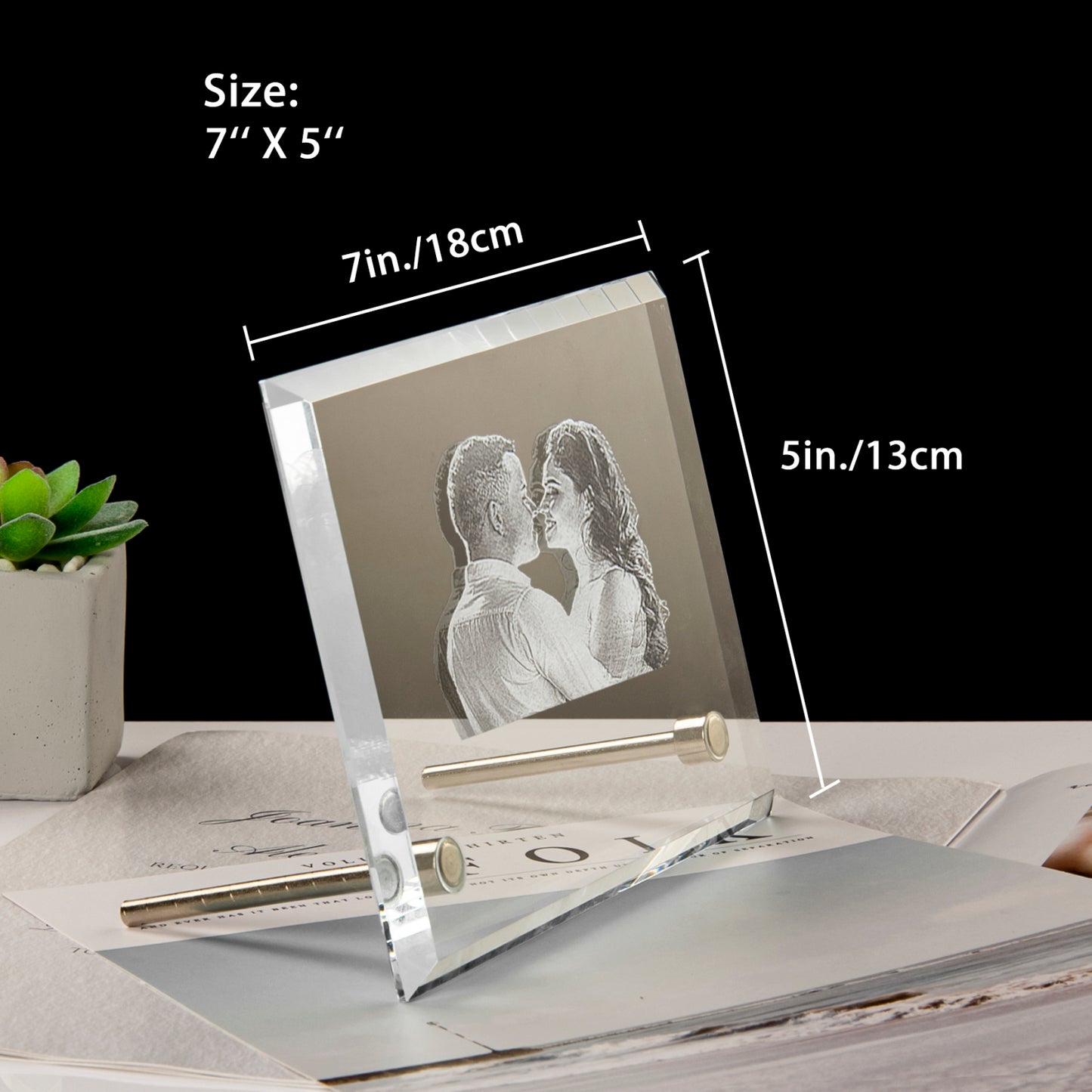 3D Engraving Crystal Photo Frame