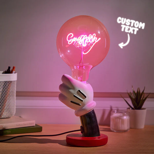 Custom Text Vintage Edison Led Filament Modeling Lamp Soft Light Bulbs Decorative Warm Yellow Light Led
