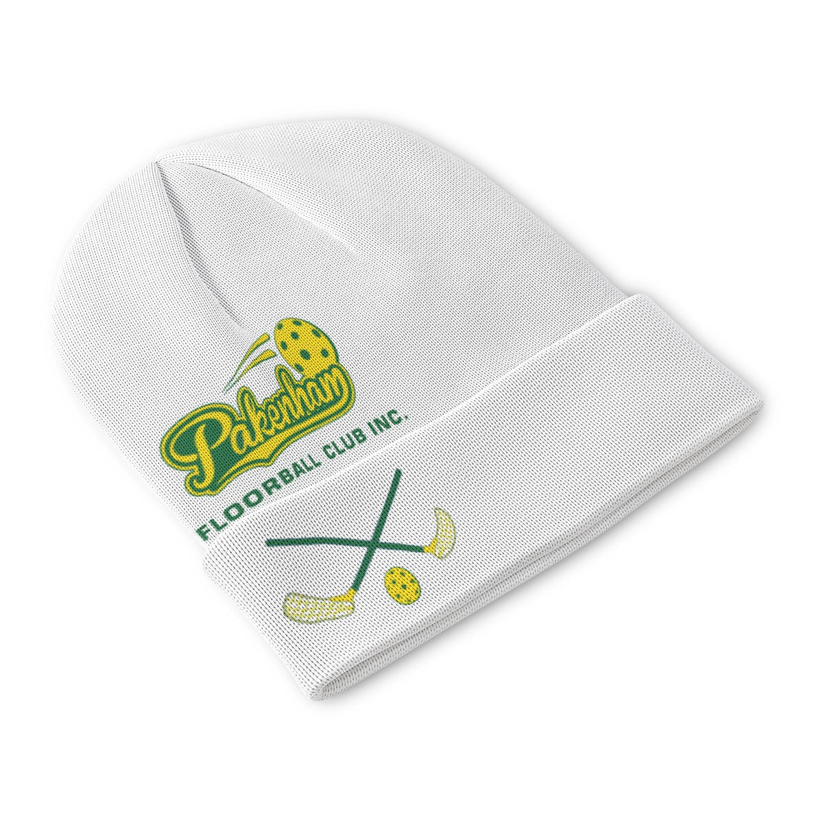 Pakenham Floorball White Beanie