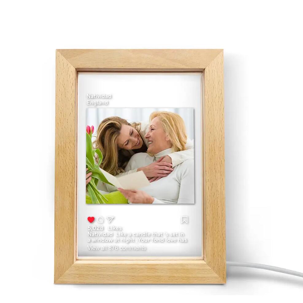 Personalized Instagram Led Night Lamp Picture Frame Night Light