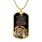 DAD - This young cub will always give you a hug (Luxury Dog Tag)