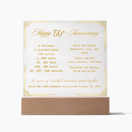 Celyn 50th Anniversary (plaque)