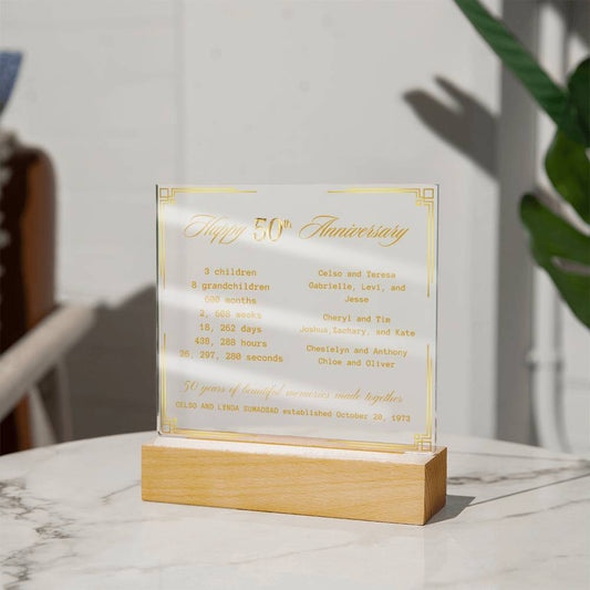 Celyn 50th Anniversary (plaque)