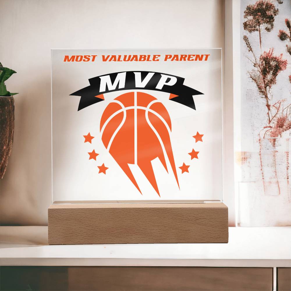 Father or Mother - MVP - Most Valuable Parent (Acrylic Square Plaque)