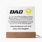 Dad - Your Smile Brightens my Darkest Days (Acrylic Square Plaque)