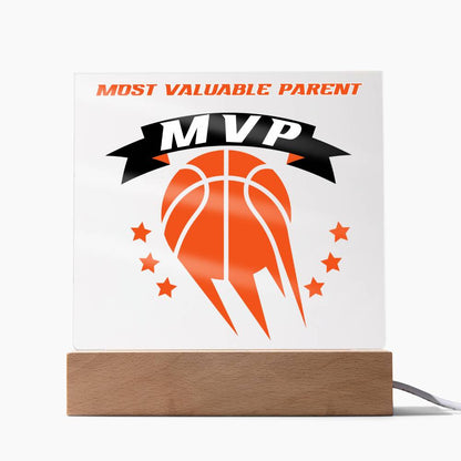 Father or Mother - MVP - Most Valuable Parent (Acrylic Square Plaque)