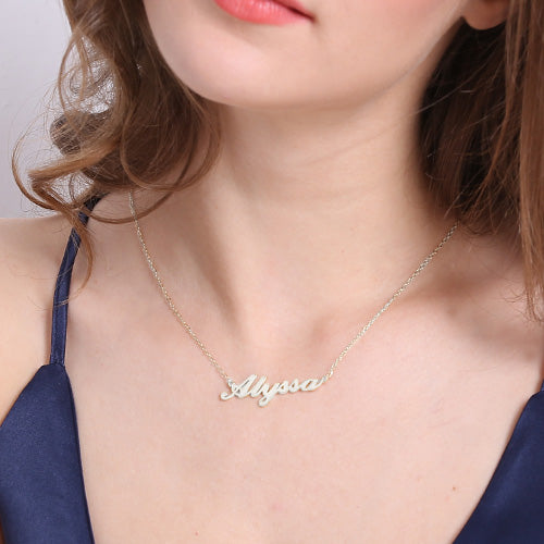 Personalized Carrie Name Necklace Sterling Silver