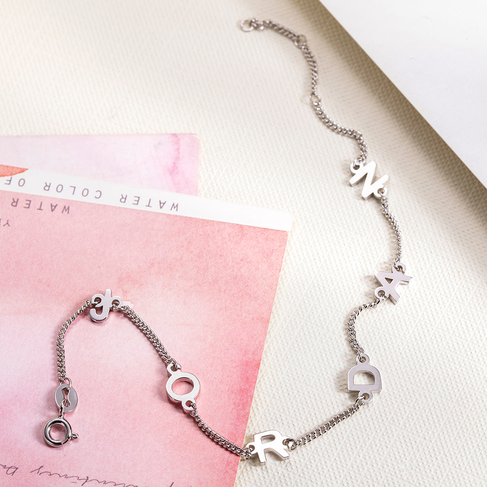 Personalized Sterling Silver Initial/Name Bracelet