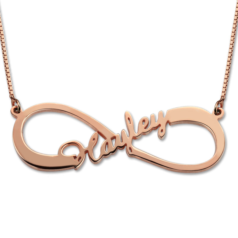 Personalized Infinity Name Necklace Sterling Silver