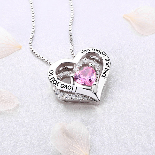 Customized Triple Heart Necklace For Mother's Day Jewelry