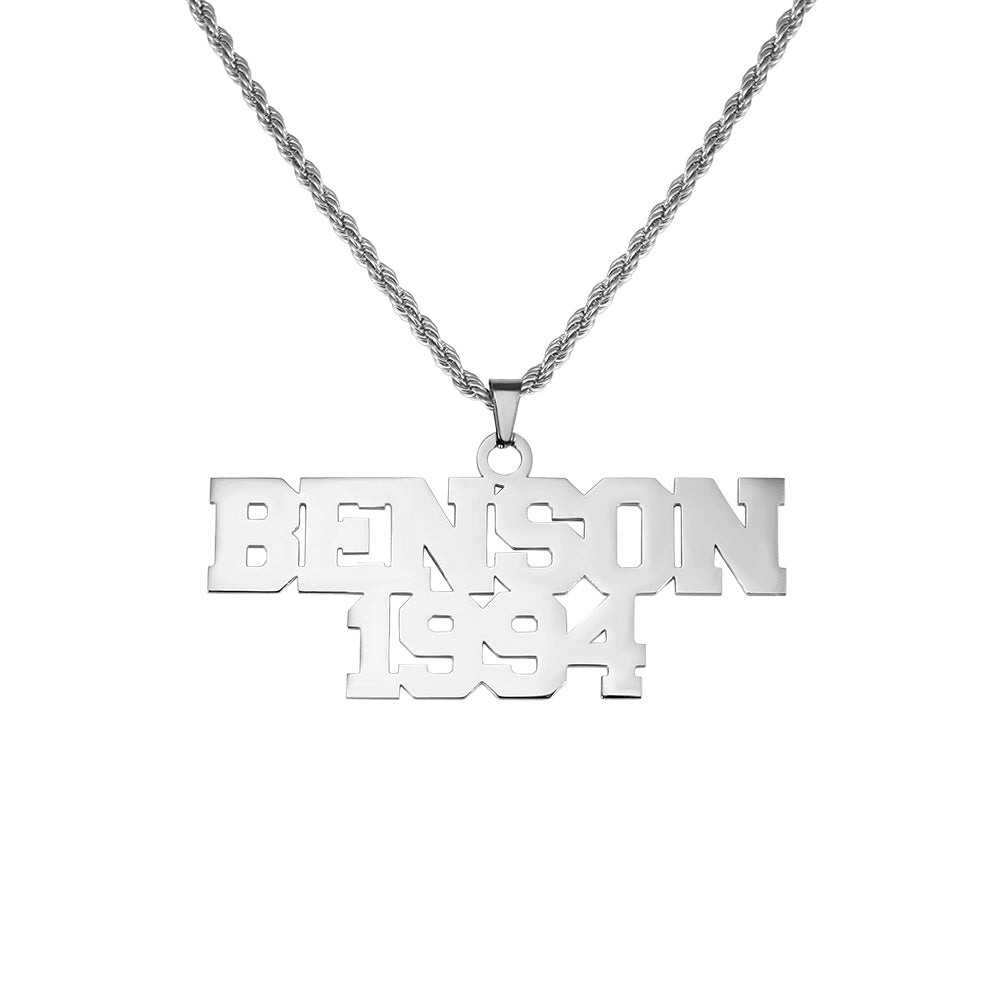 Personalized Hip Hop Name Necklace for Man