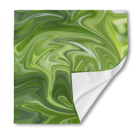 Head Scarf / Bandana green waves