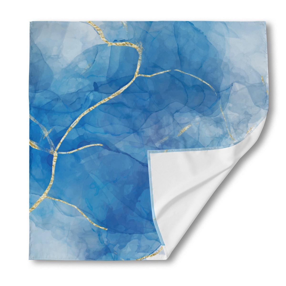 Head Scarf / Bandana - Blue gold 2