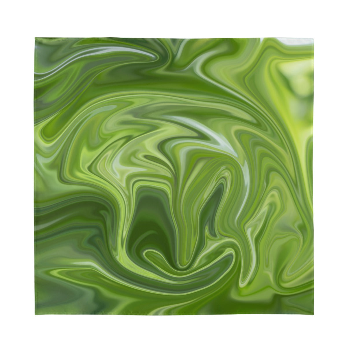 Head Scarf / Bandana green waves