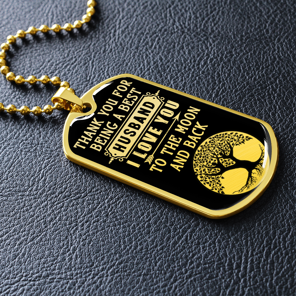 Best Husband (Graphic Dog Tag Ball chain necklace)
