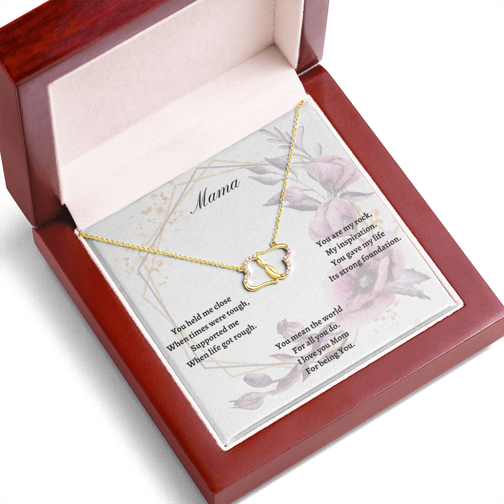 Mama. You are my rock. (Everlasting Love necklace)