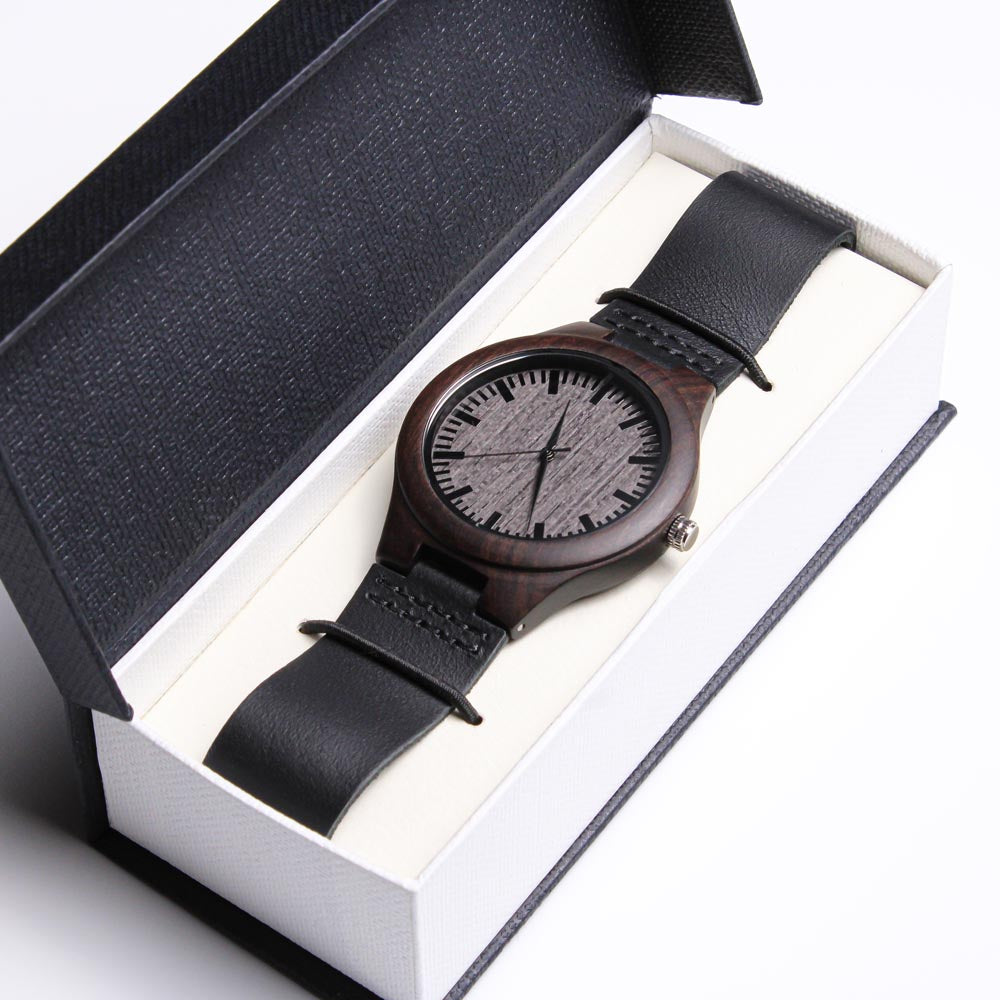 I Have Crossed Oceans of Time To Find You (Engraved Wooden watch)