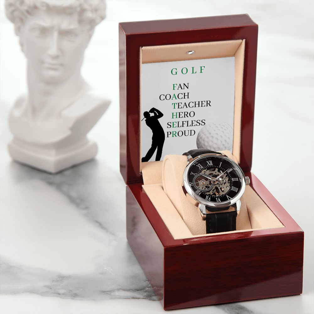 FATHER GOLF (Men's Openwork Watch)