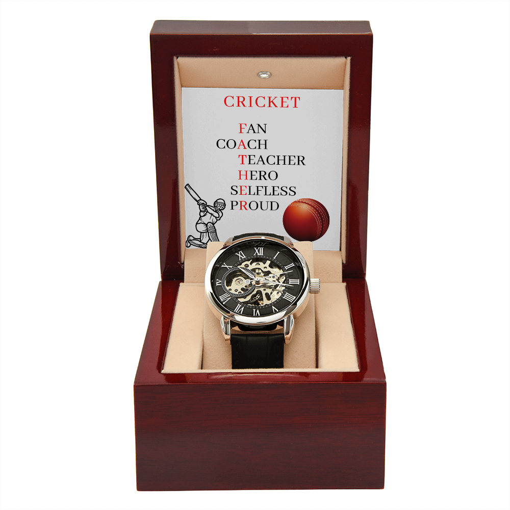 FATHER CRICKET (Men's Openwork Watch)