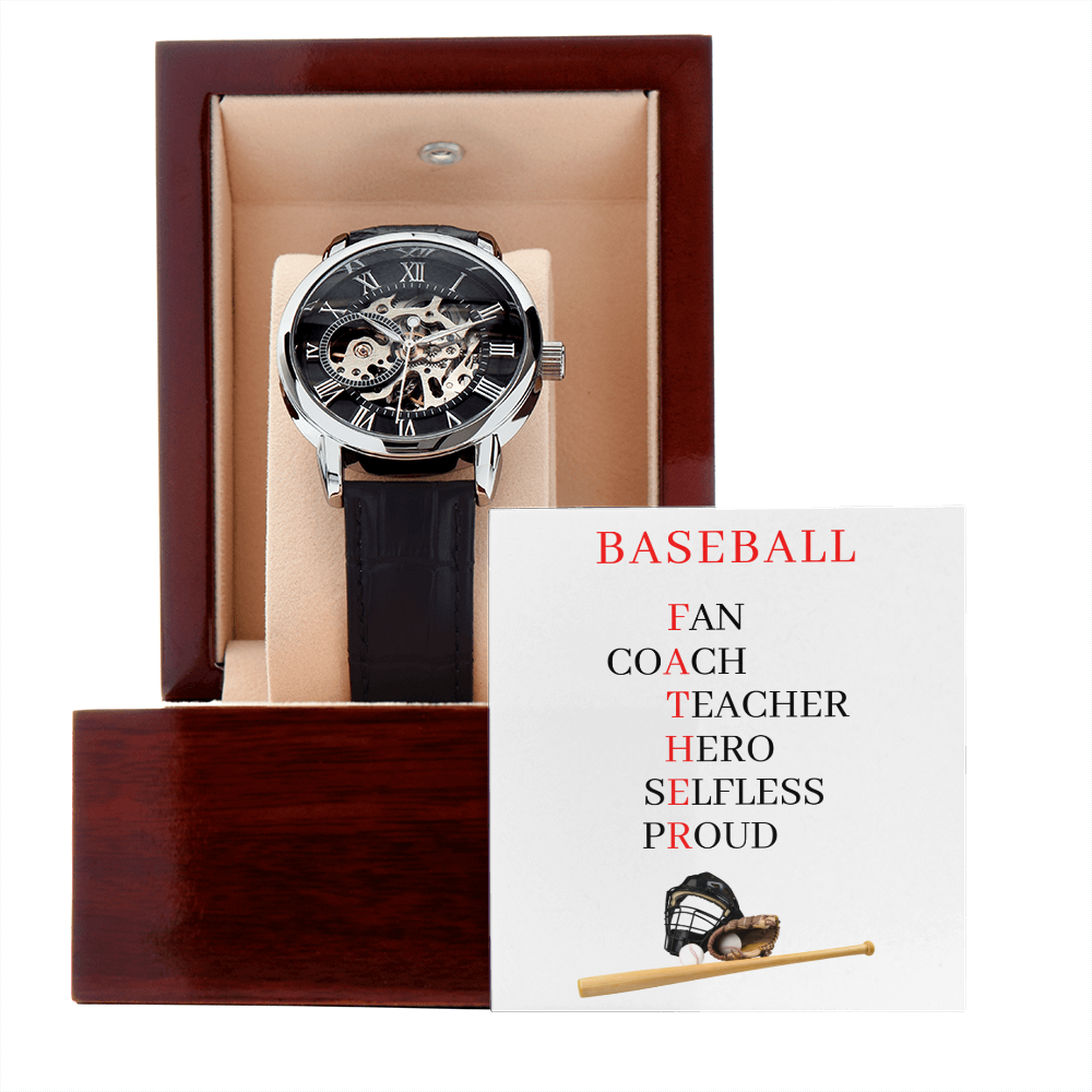 FATHER BASEBALL (Men's Openwork Watch)