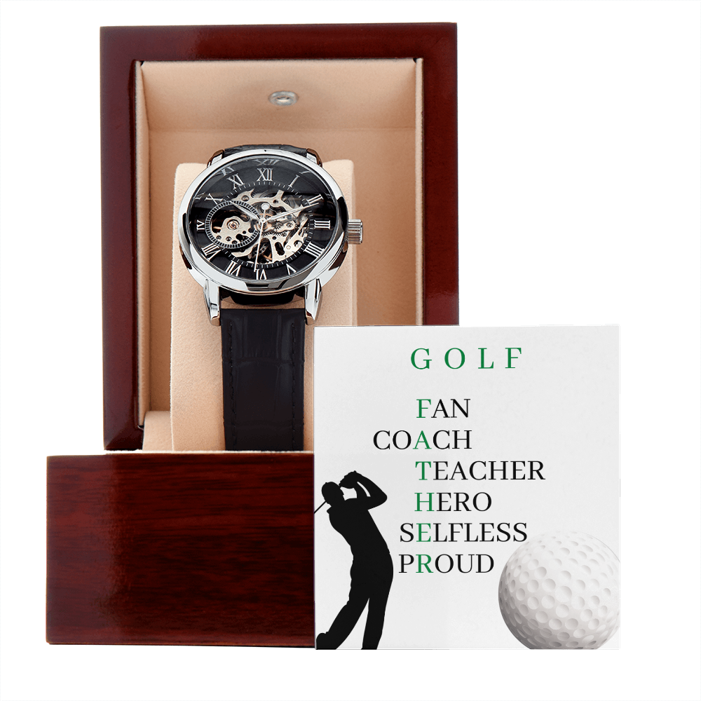 FATHER GOLF (Men's Openwork Watch)