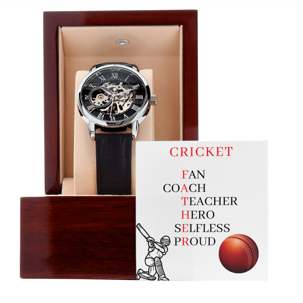 FATHER CRICKET (Men's Openwork Watch)