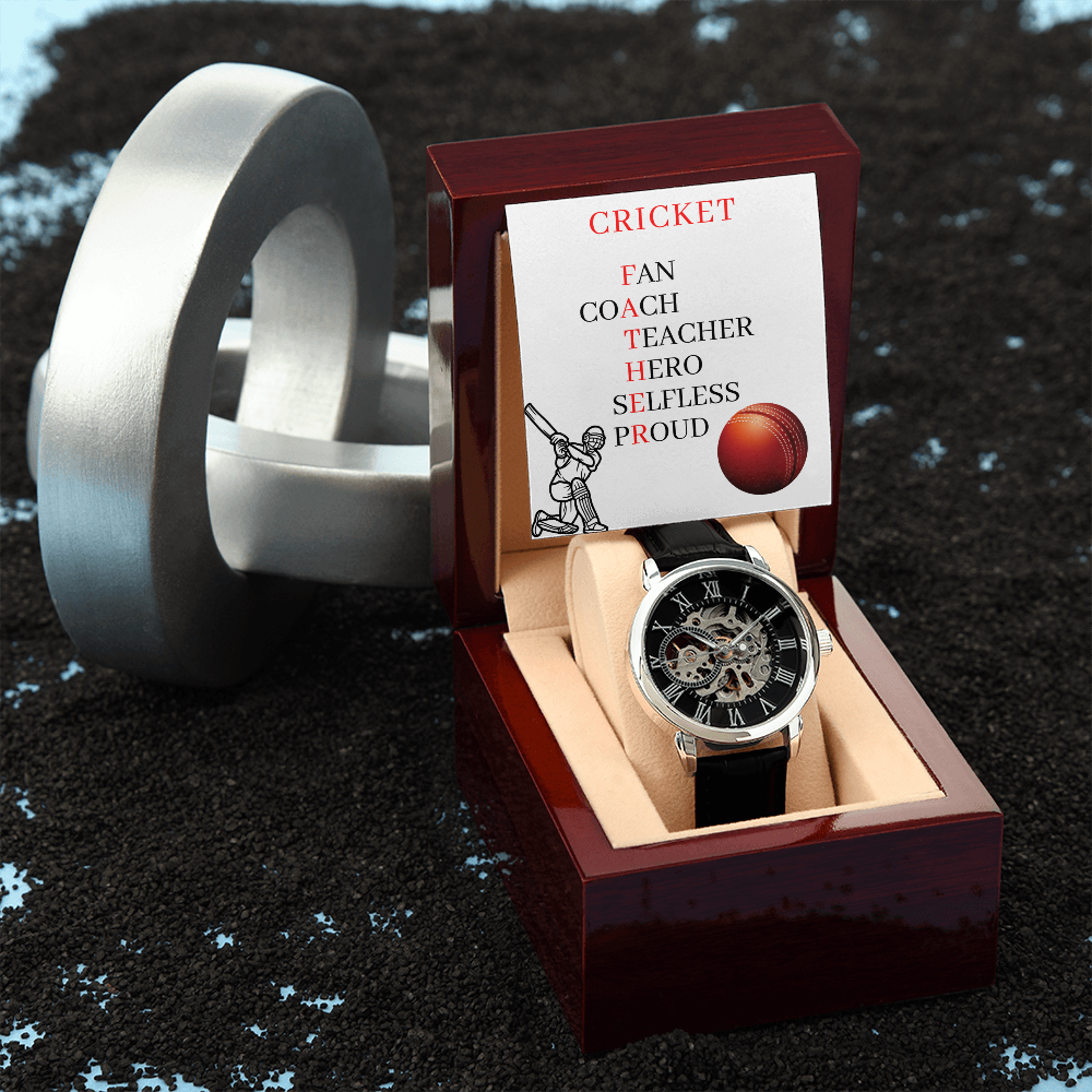 FATHER CRICKET (Men's Openwork Watch)